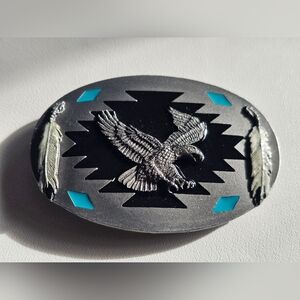Vintage Montana Silversmiths Eagle Belt Buckle – Southwestern Silver Western